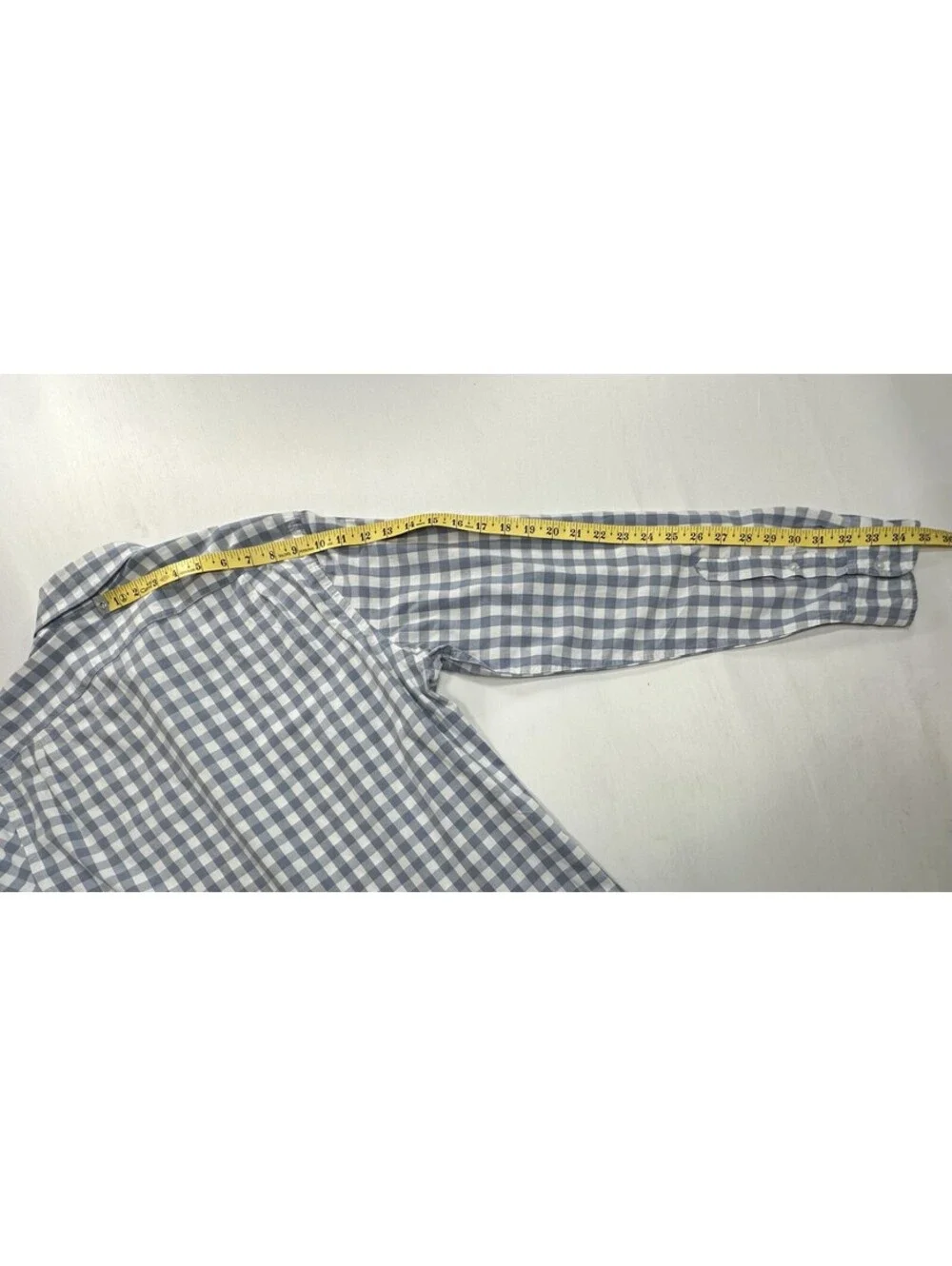 J Crew Classic Flex Washed Check Button Up Shirt Gray Mens M